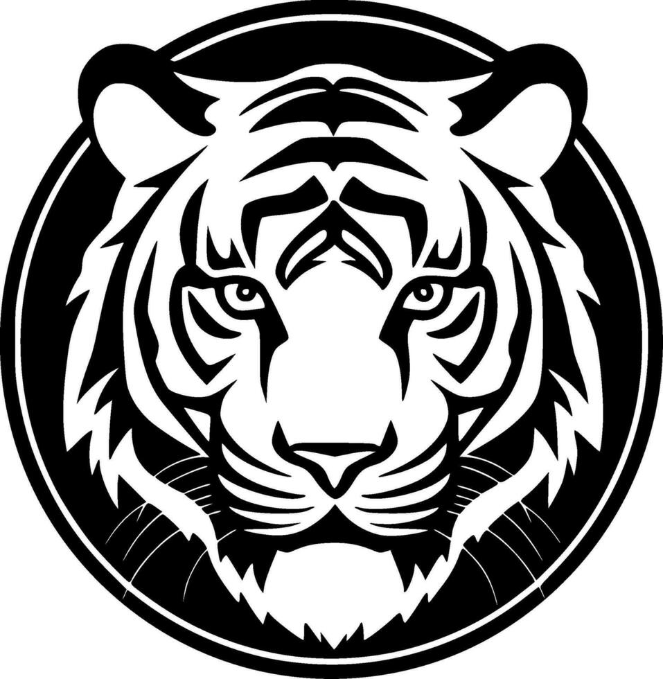 tigre - minimalista e plano logotipo - vetor ilustração