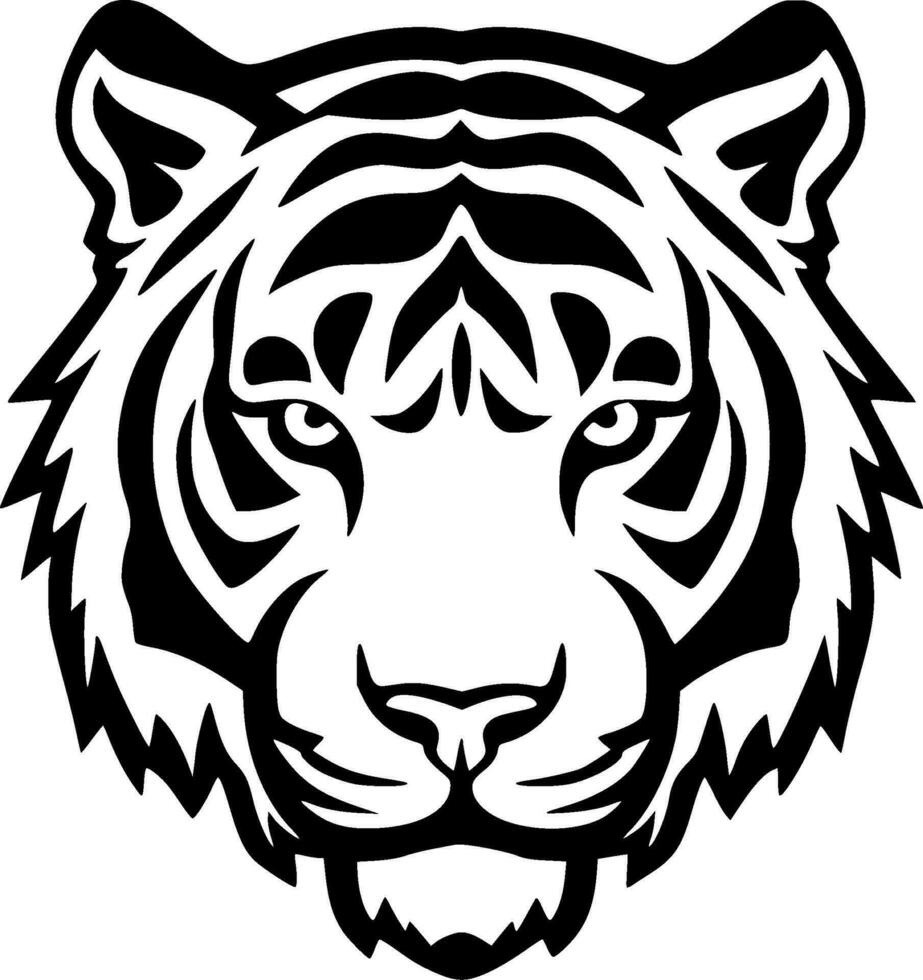 tigre - minimalista e plano logotipo - vetor ilustração