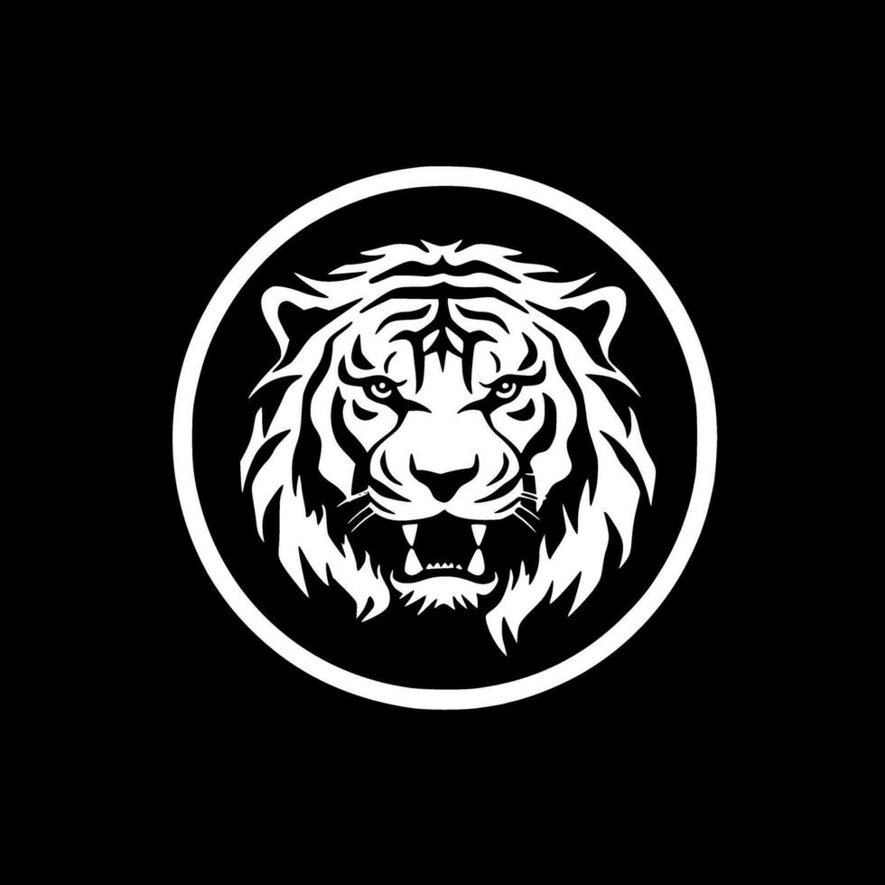 tigre - minimalista e plano logotipo - vetor ilustração