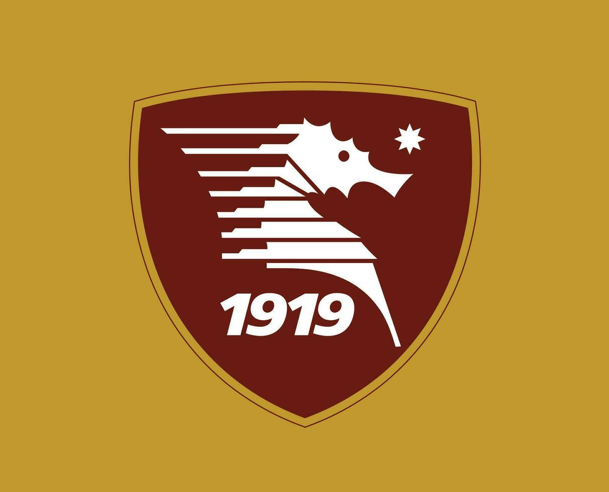 salernitana clube logotipo símbolo serie uma futebol calcio Itália abstrato Projeto vetor ilustração com Castanho fundo