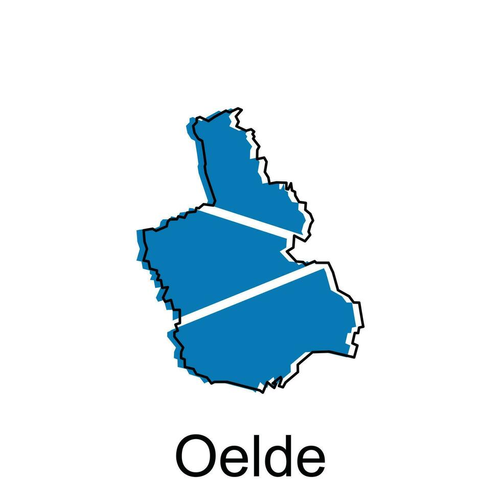 vetor mapa do oelde moderno contorno, Alto detalhado vetor ilustração Projeto modelo, adequado para seu companhia