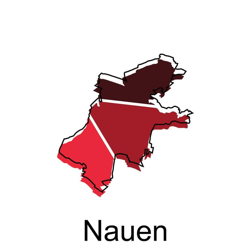 mapa do nauen vetor ilustração Projeto modelo, adequado para seu companhia