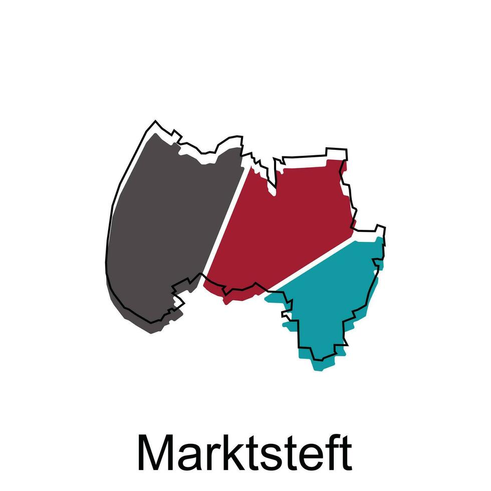 mapa do marksteft projeto, mundo mapa país vetor ilustração modelo