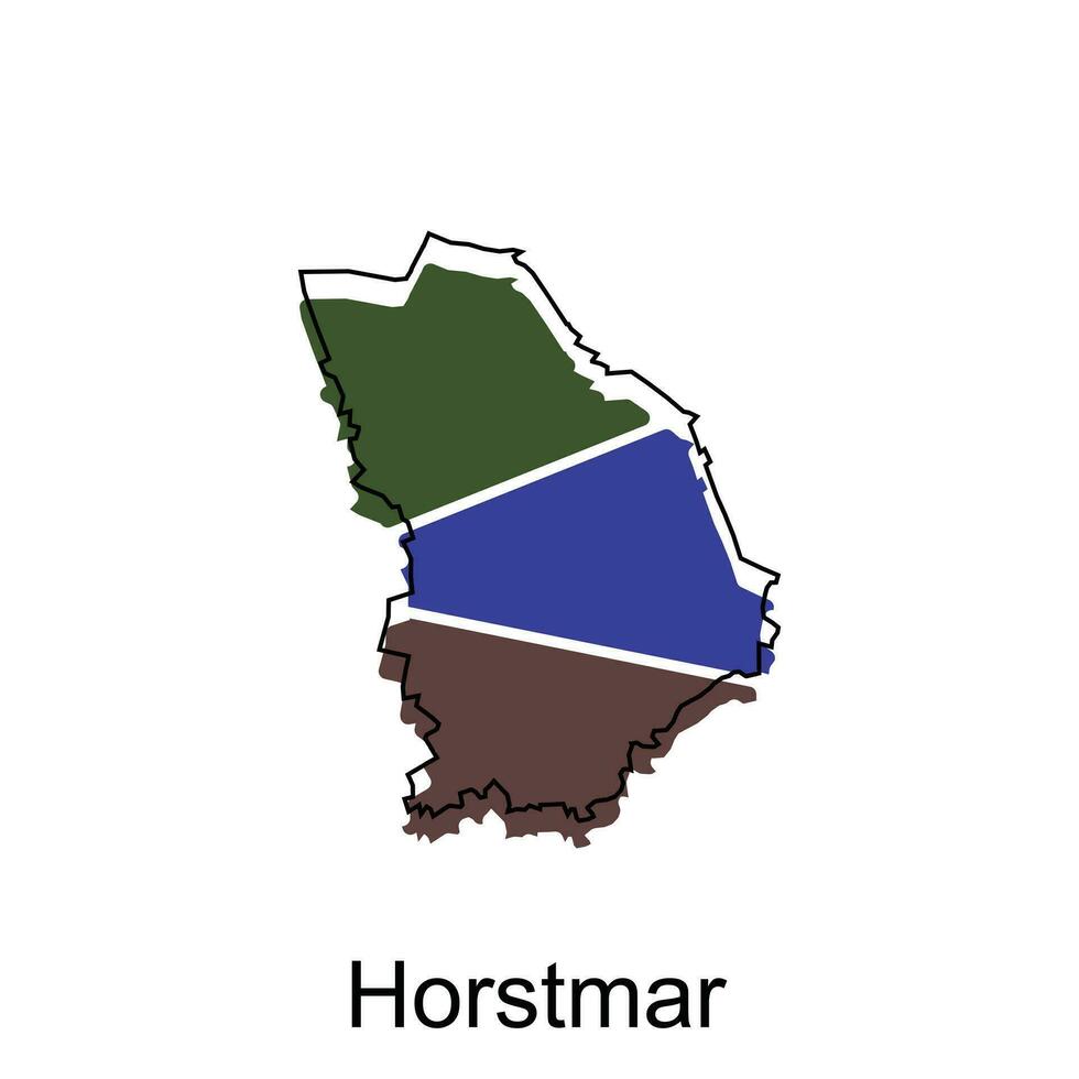 horstmar mundo mapa vetor Projeto modelo, gráfico estilo isolado em branco fundo, adequado para seu companhia