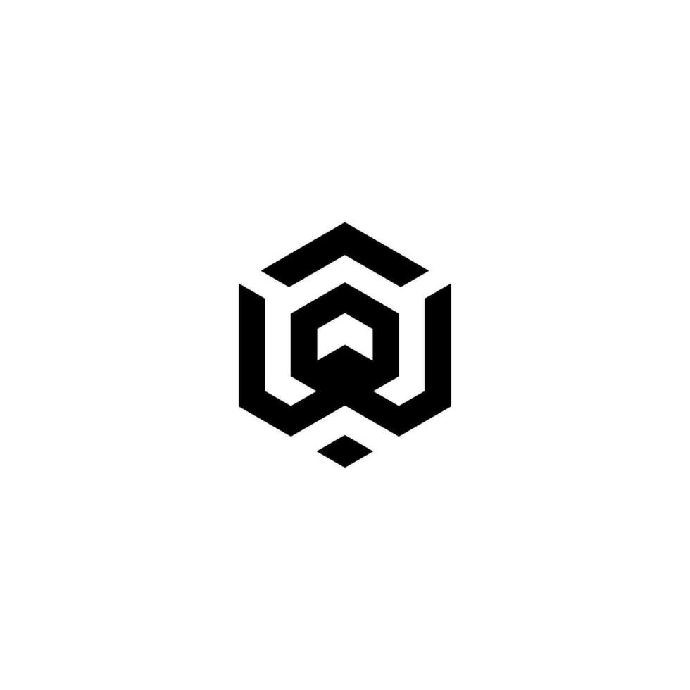 abstrato carta ah, wa, a, W logotipo Projeto vetor modelo elemento. a criativo Projeto linhas a awn hexágono forma e a cubo logotipo com a carta Projeto para corporativo identidade