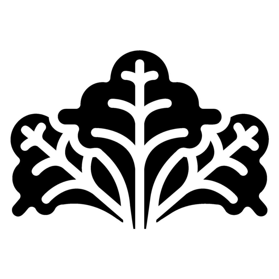 ícone de glifo de alface vetor