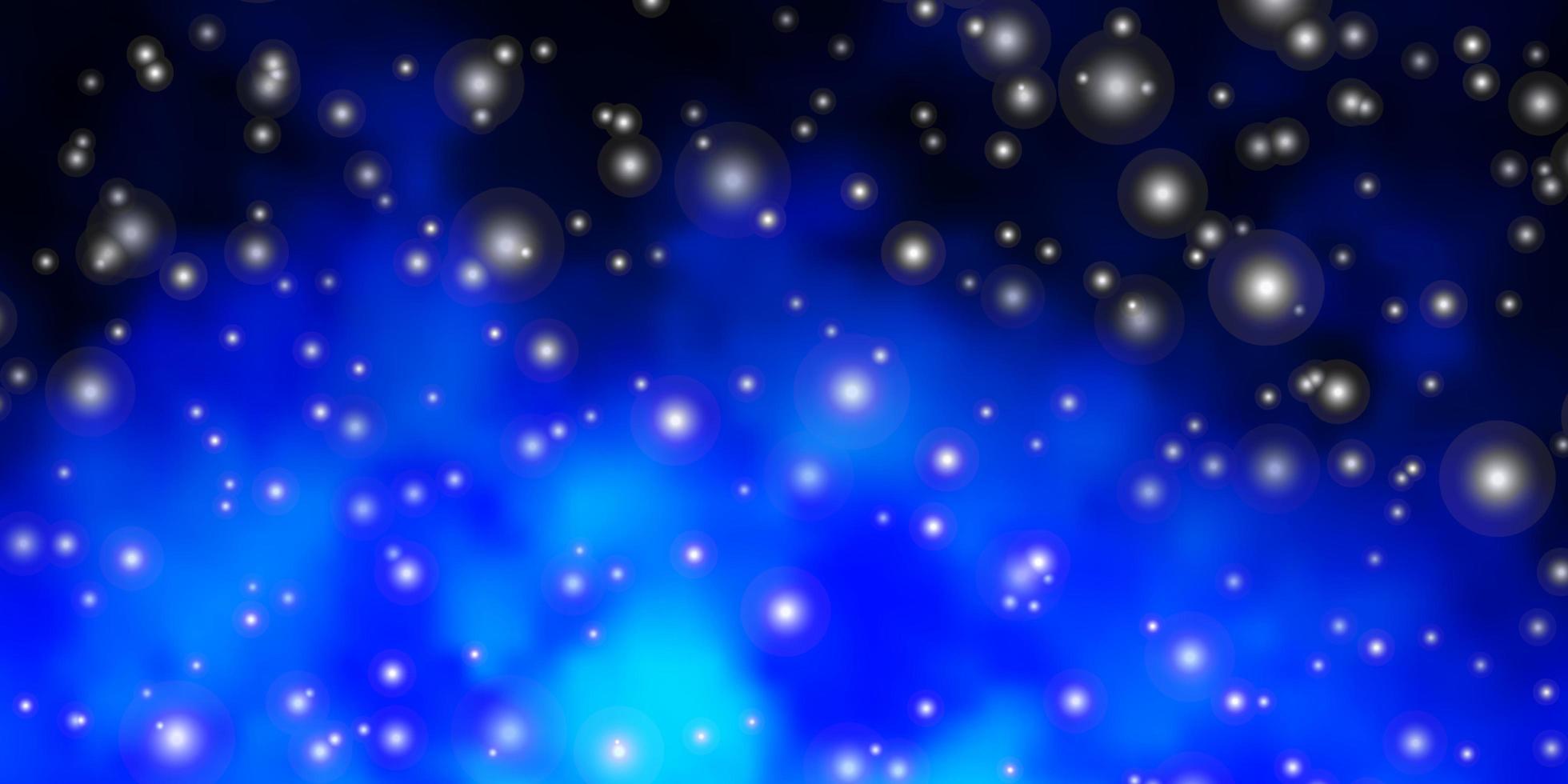 padrão de vetor azul escuro com estrelas abstratas. ilustração abstrata geométrica moderna com estrelas. design para a promoção de seus negócios.