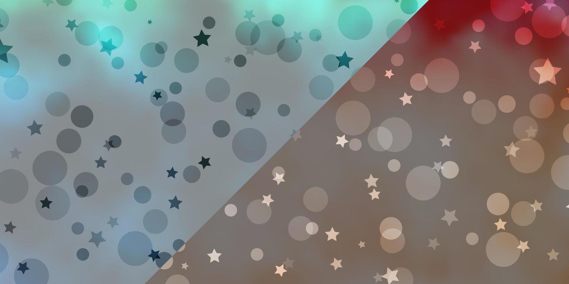 layout de vetor com círculos, estrelas. glitter ilustração abstrata com gotas coloridas, estrelas. design para papel de parede, fabricantes de tecido.