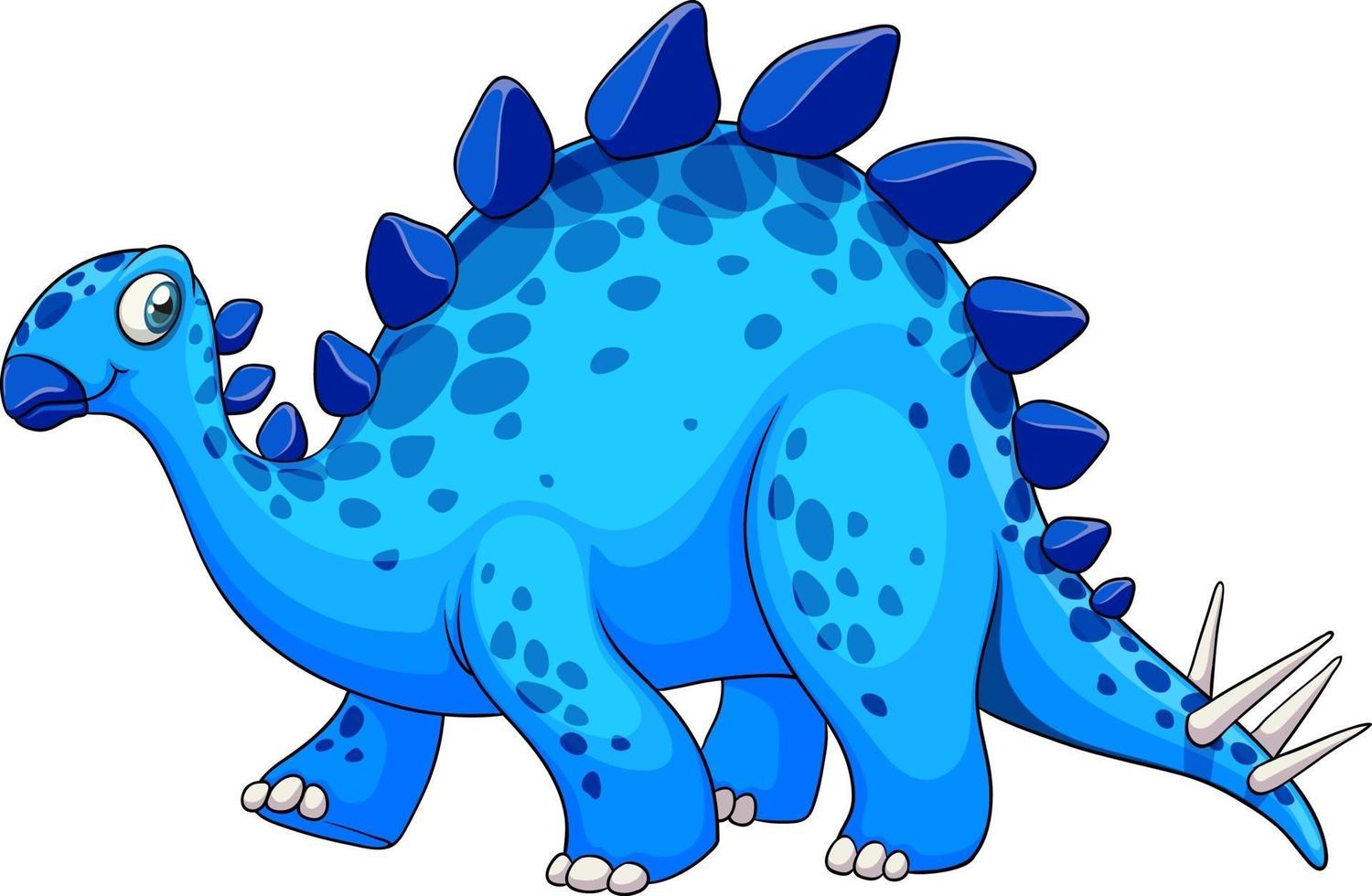 um personagem de desenho animado de dinossauro estegossauro vetor