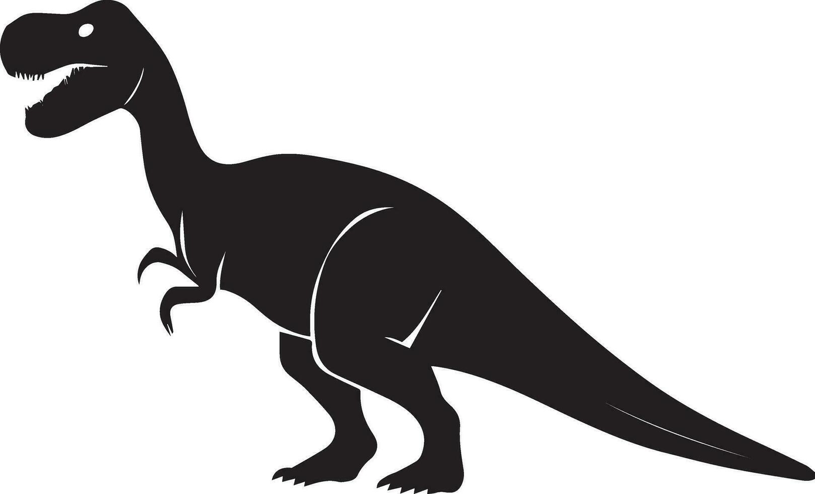 dinossauro vetor silhueta ilustração Preto cor