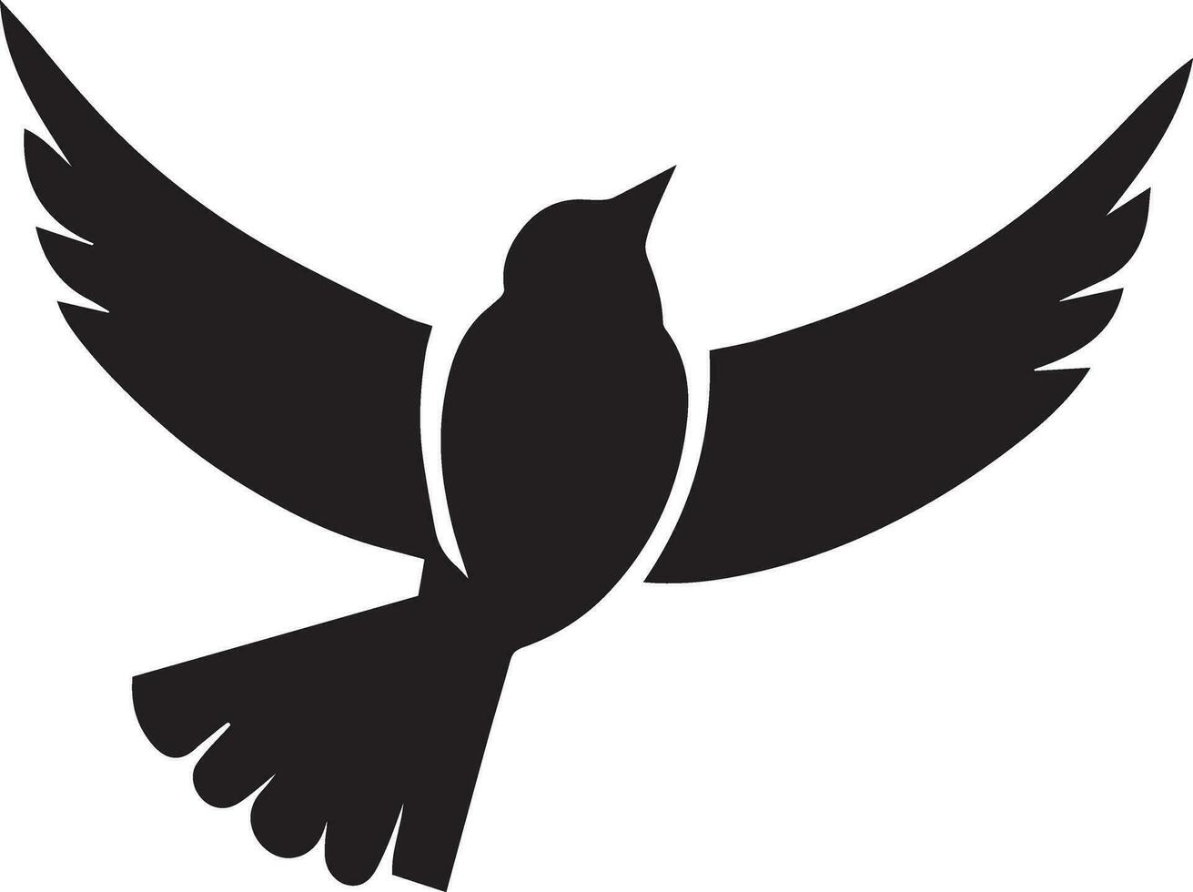 pássaro logotipo conceito vetor silhueta ilustração