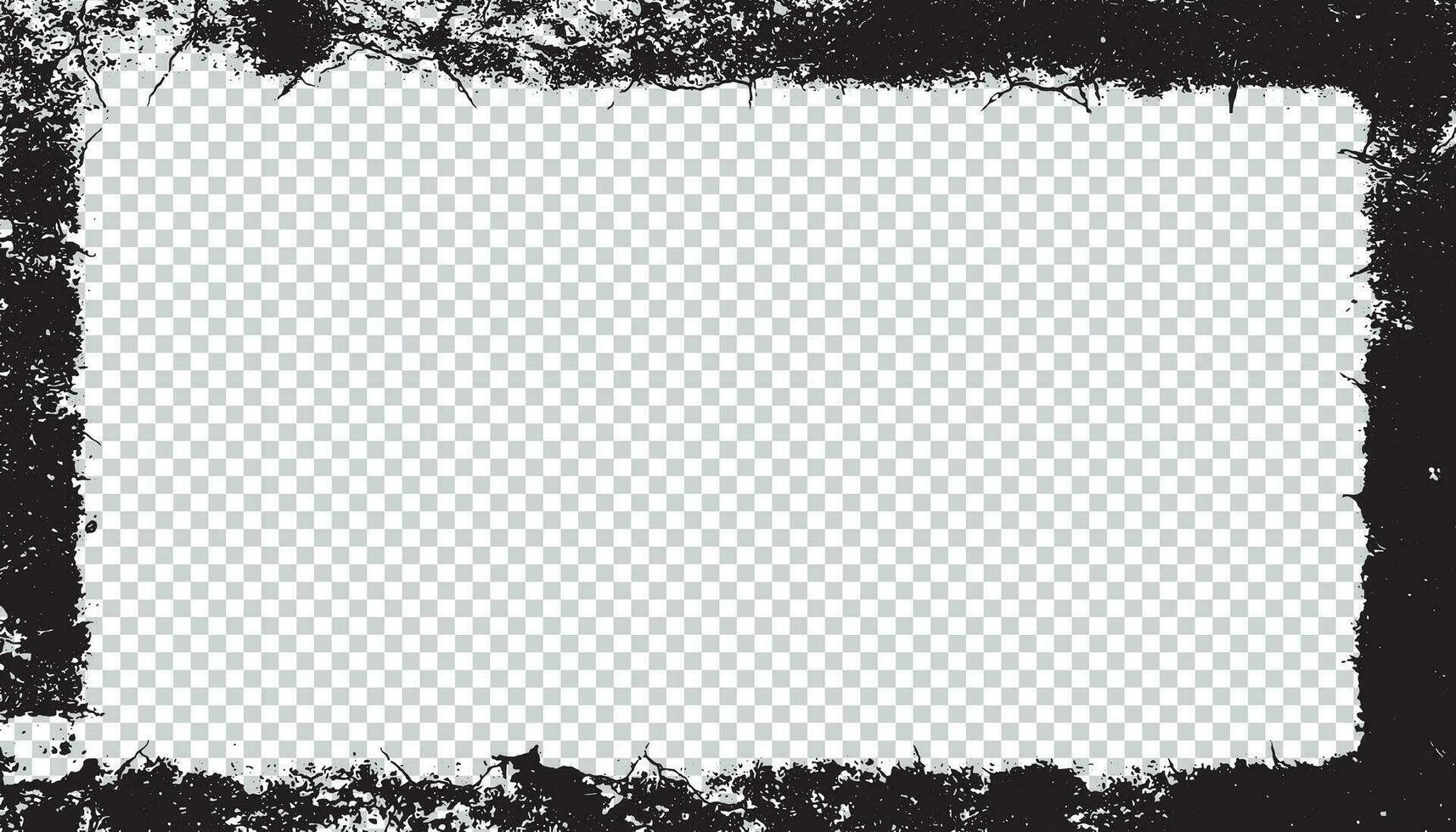 uma branco quadrado com uma Preto quadro, Armação fundo, grunge fronteira, grunge quadro, Armação sujo, abstrato vetor