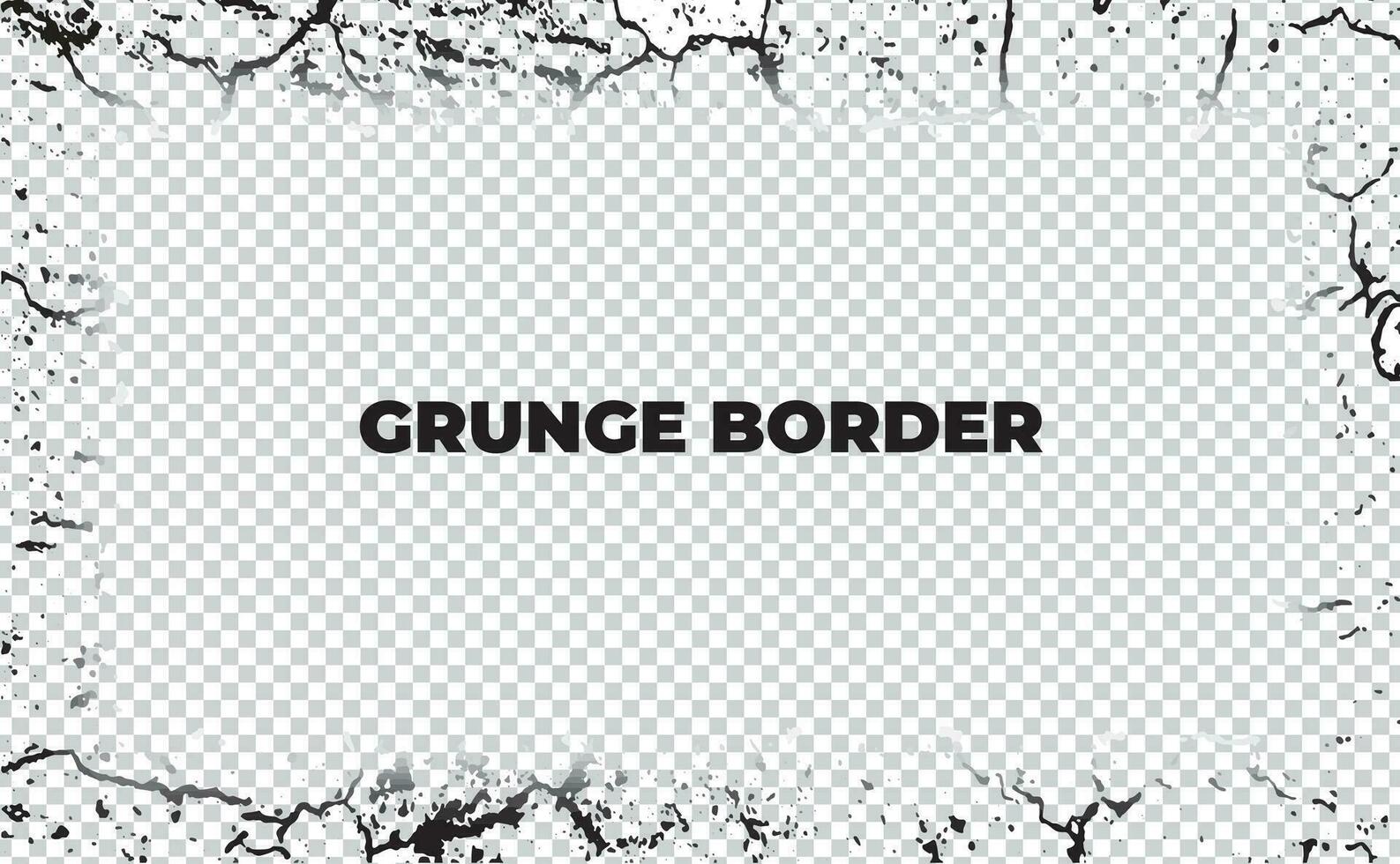 grunge fronteira com Preto e branco texto, grunge fronteira, grunge quadro, Armação sujo, abstrato vetor