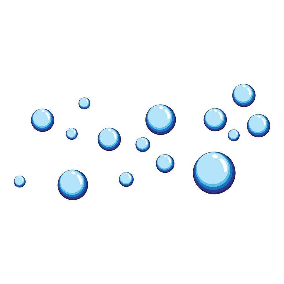 ilustração de imagens de bolhas de água vetor