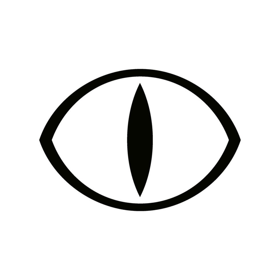 réptil olho vetor logotipo