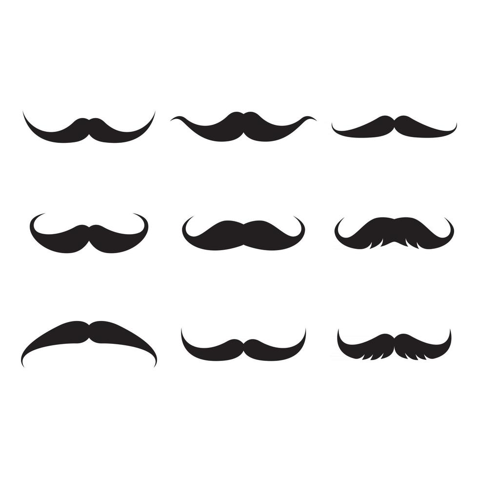 imagens do logotipo do bigode vetor