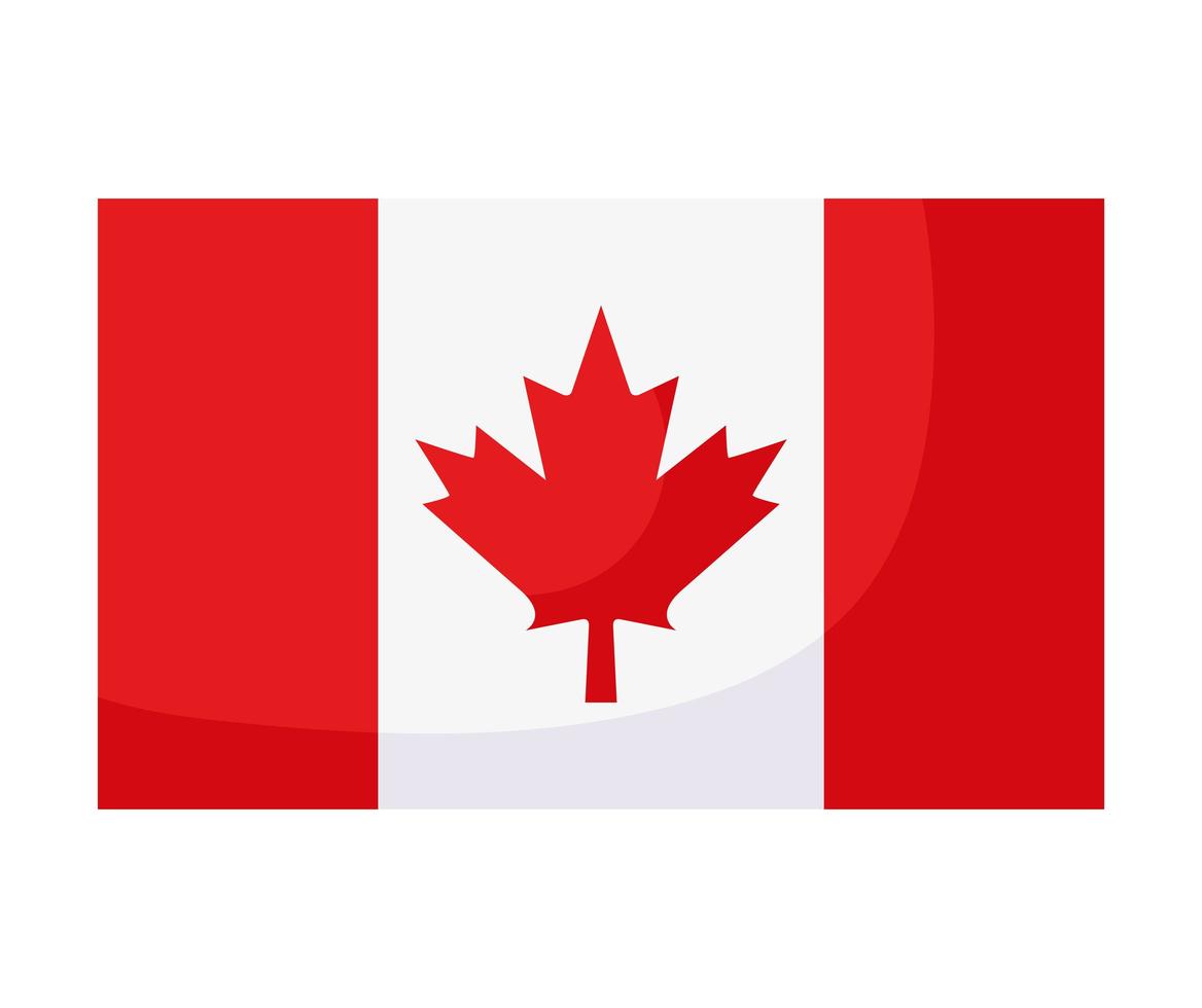 desenho da bandeira canadense vetor