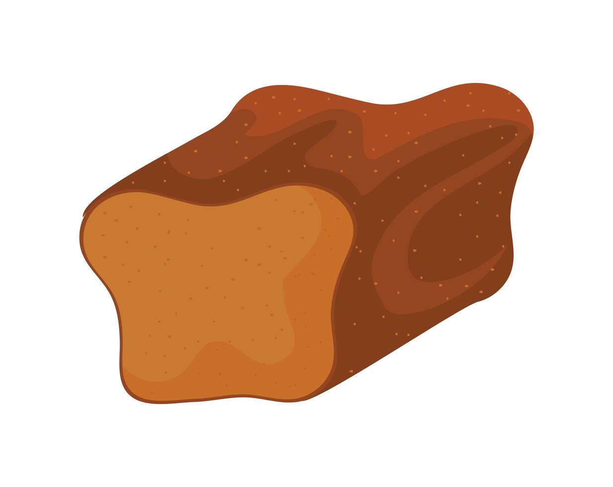 ilustração de pão fofo vetor