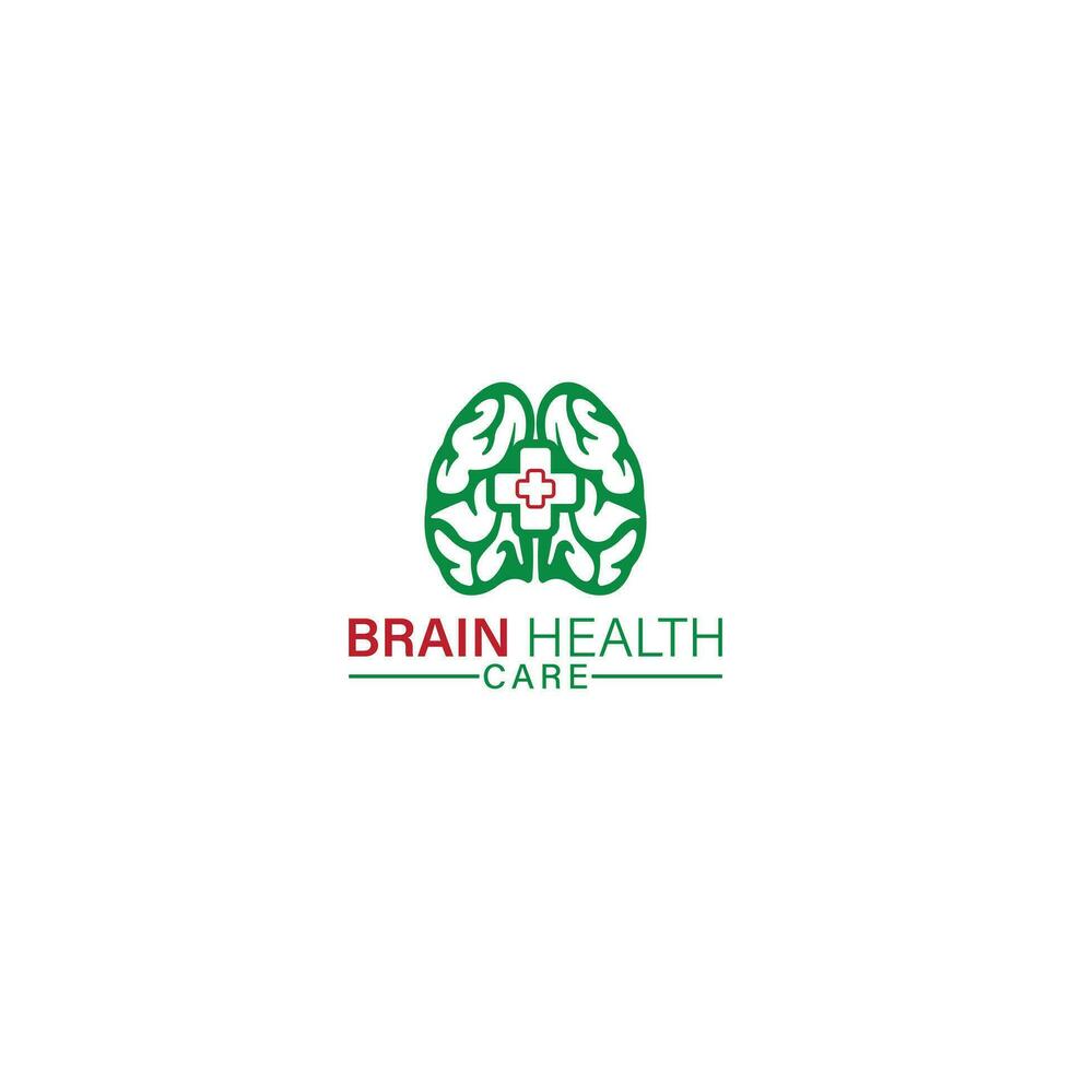 logotipo da saúde do cérebro vetor