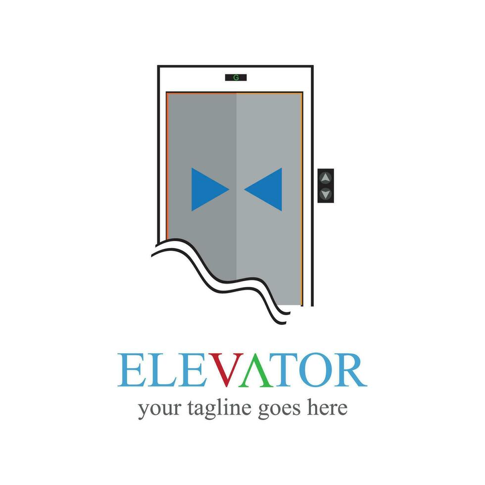 lift e elevador logotipo Projeto mínimo logótipo vetor modelo