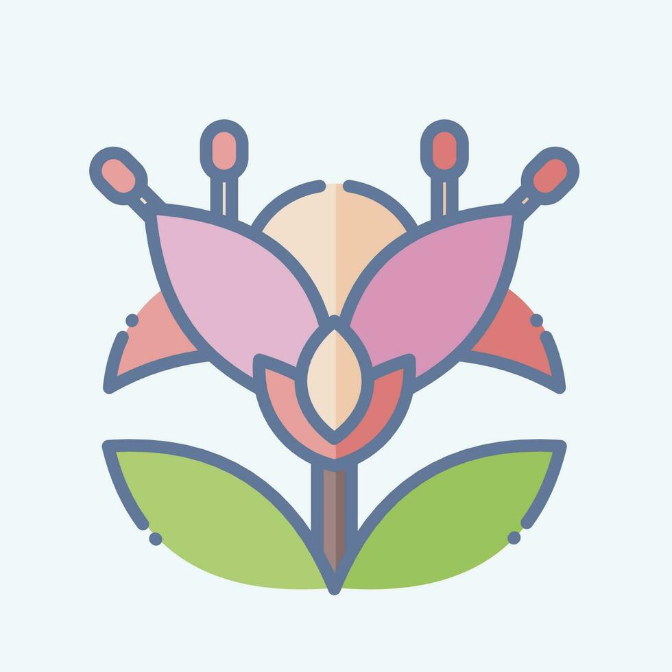 ícone botânico. relacionado para apiário símbolo. rabisco estilo. simples Projeto editável. simples ilustração vetor