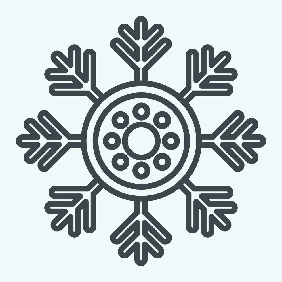 ícone lagos de neve. relacionado para Alaska símbolo. linha estilo. simples Projeto editável. simples ilustração vetor