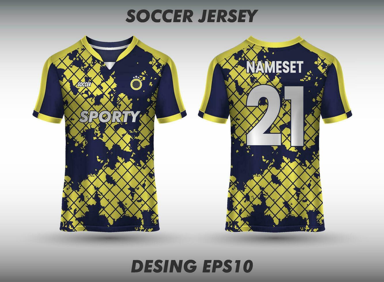 camiseta esporte Projeto modelo para futebol jérsei vetor