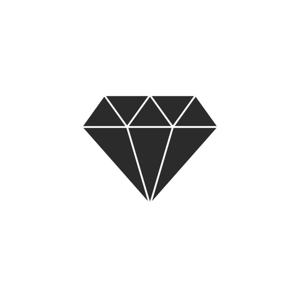 diamante, diamante objeto plano ícone ilustração.linear estilo placa para Móvel conceito e rede design.symbol.logotipo ilustração.vetor ilustração vetor