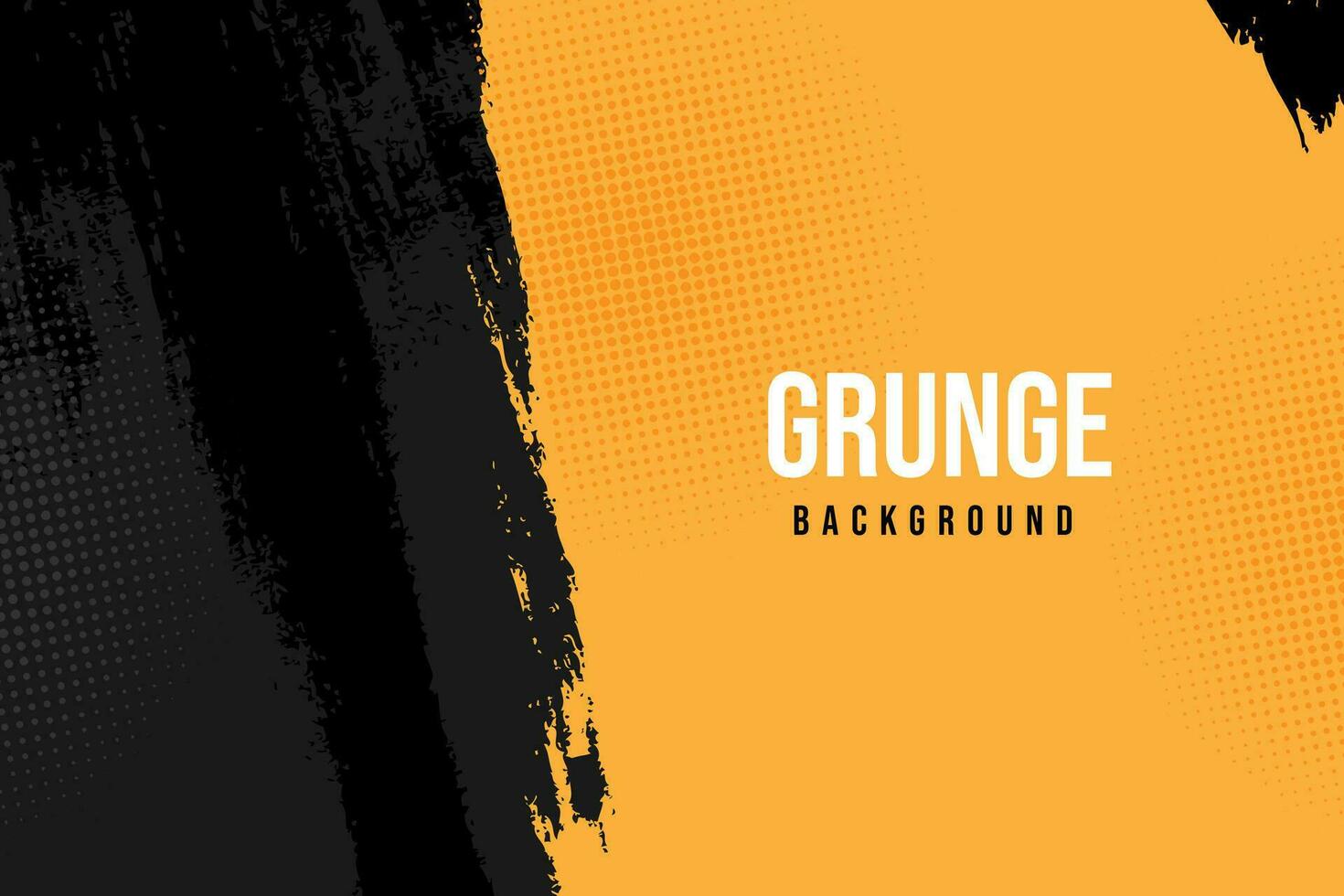 fundo grunge sujo abstrato preto e amarelo vetor