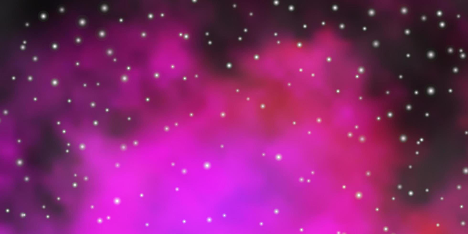 layout de vetor rosa escuro com estrelas brilhantes. ilustração abstrata geométrica moderna com estrelas. padrão para anúncio de ano novo, livretos.