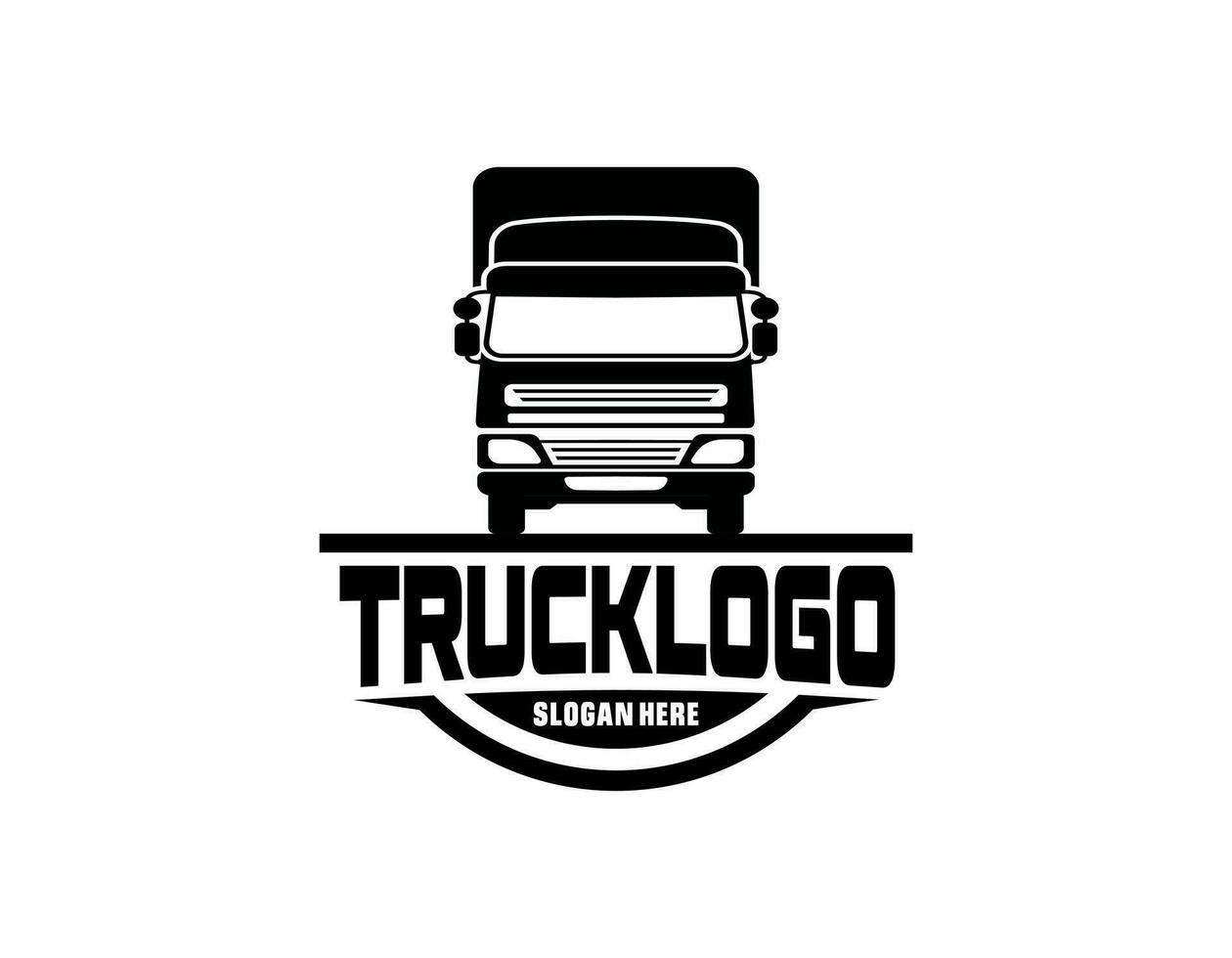 modelo de logotipo de caminhão vetor