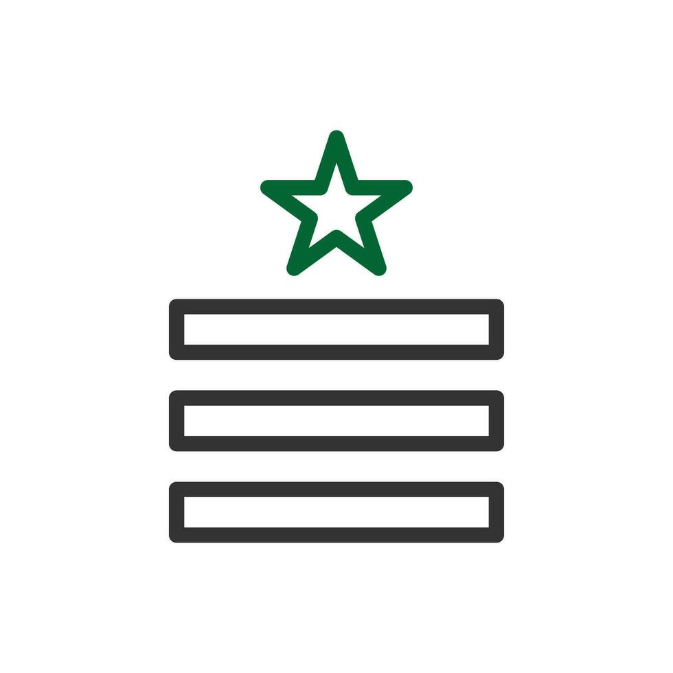 crachá ícone duocolor cinzento verde cor militares símbolo perfeito. vetor