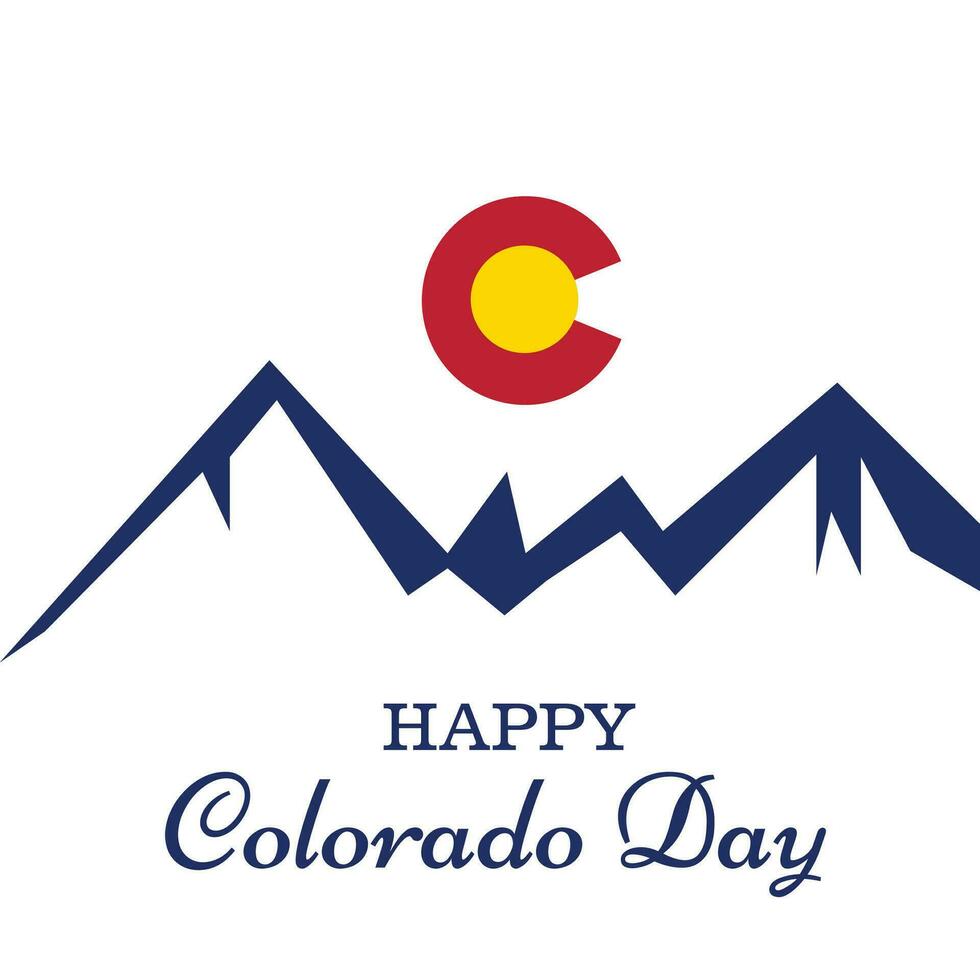 vetor ilustração do uma fundo para feliz Colorado dia.