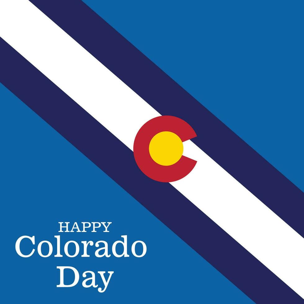 vetor ilustração do uma fundo para feliz Colorado dia.