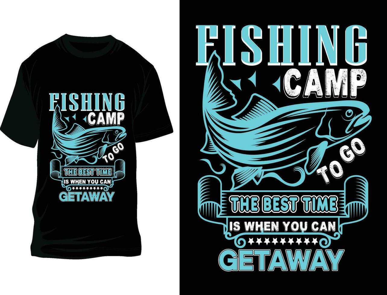 pescaria camiseta projeto, peixe, t camisa Projeto vetor