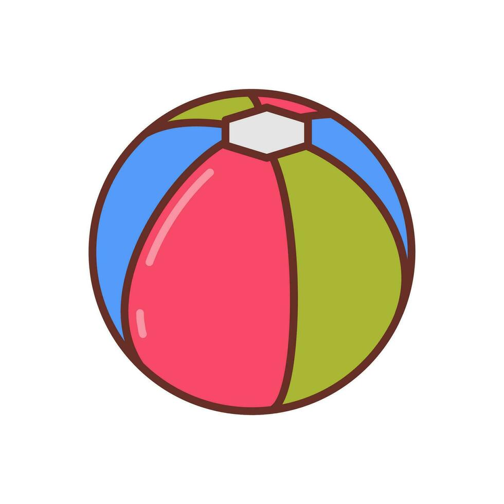 brinquedo bola ícone dentro vetor. ilustração vetor
