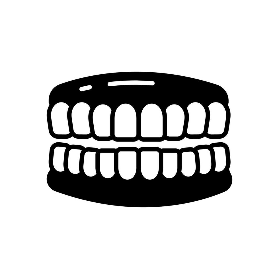 dentes ícone dentro vetor. ilustração vetor
