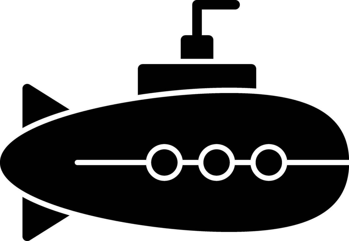 design de ícone de vetor submarino