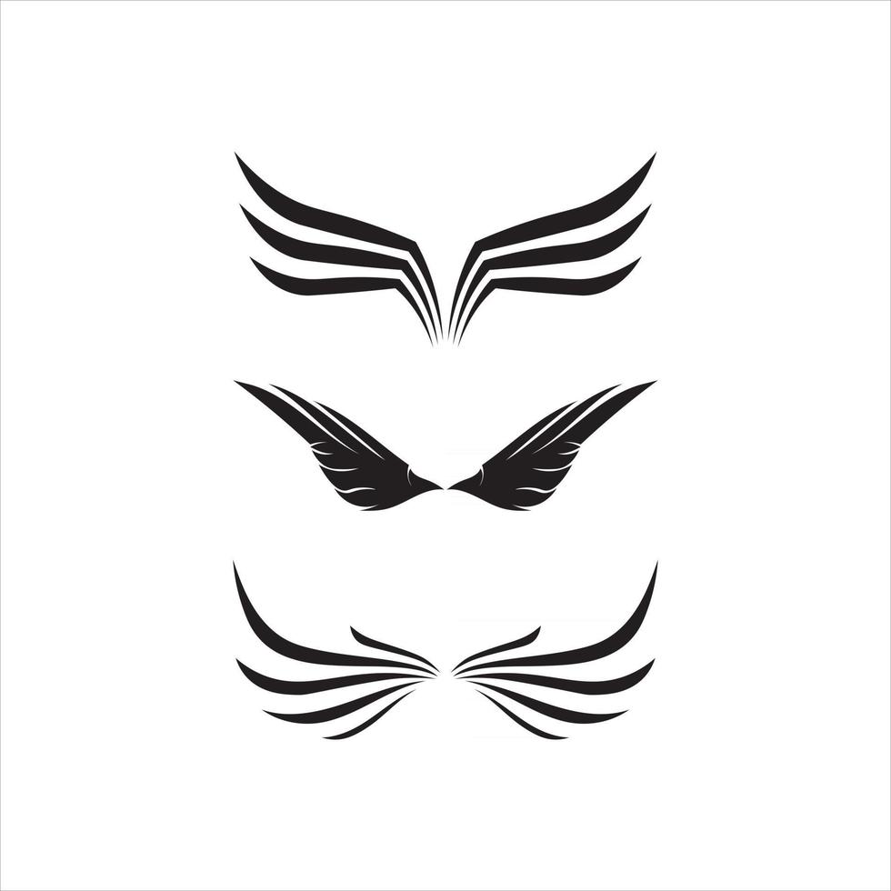 pássaro logotipo de asas e vetor de modelo de logotipo falcão