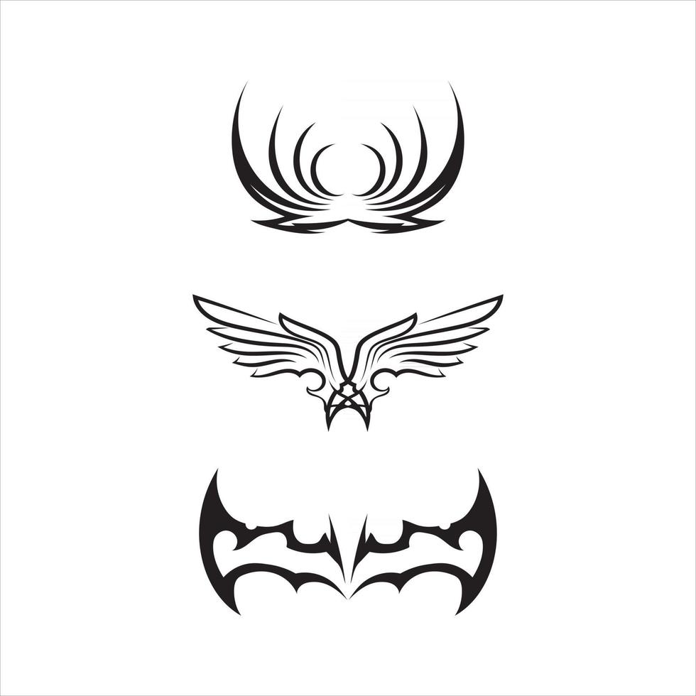 vetor de modelo de logotipo de asa de falcão e cabeça de águia