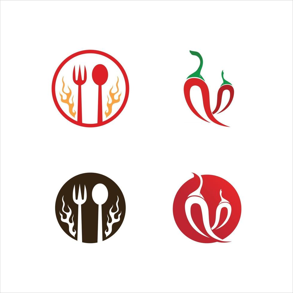 ilustração em vetor ícone chili red hot natural chili icon