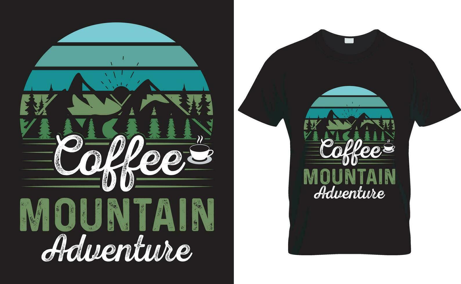 café montanha aventura tipografia vetor camiseta Projeto.