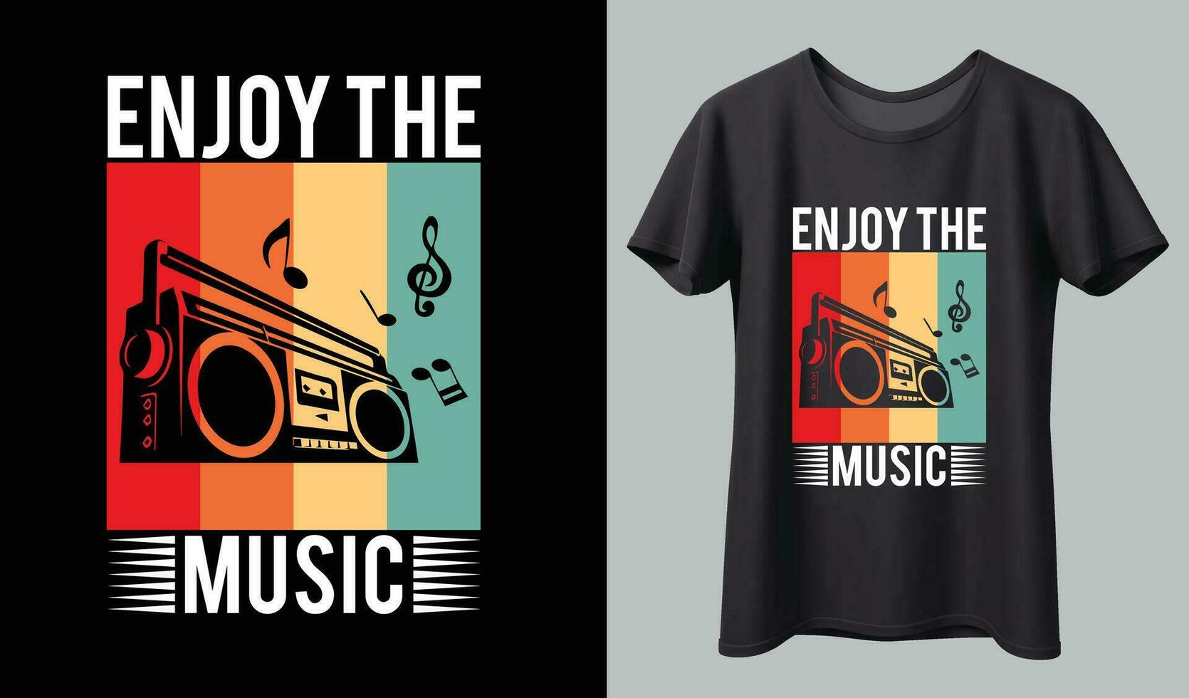 design de camiseta de música. vetor de design de t-shirt de música. para impressão de camisetas e outros usos.