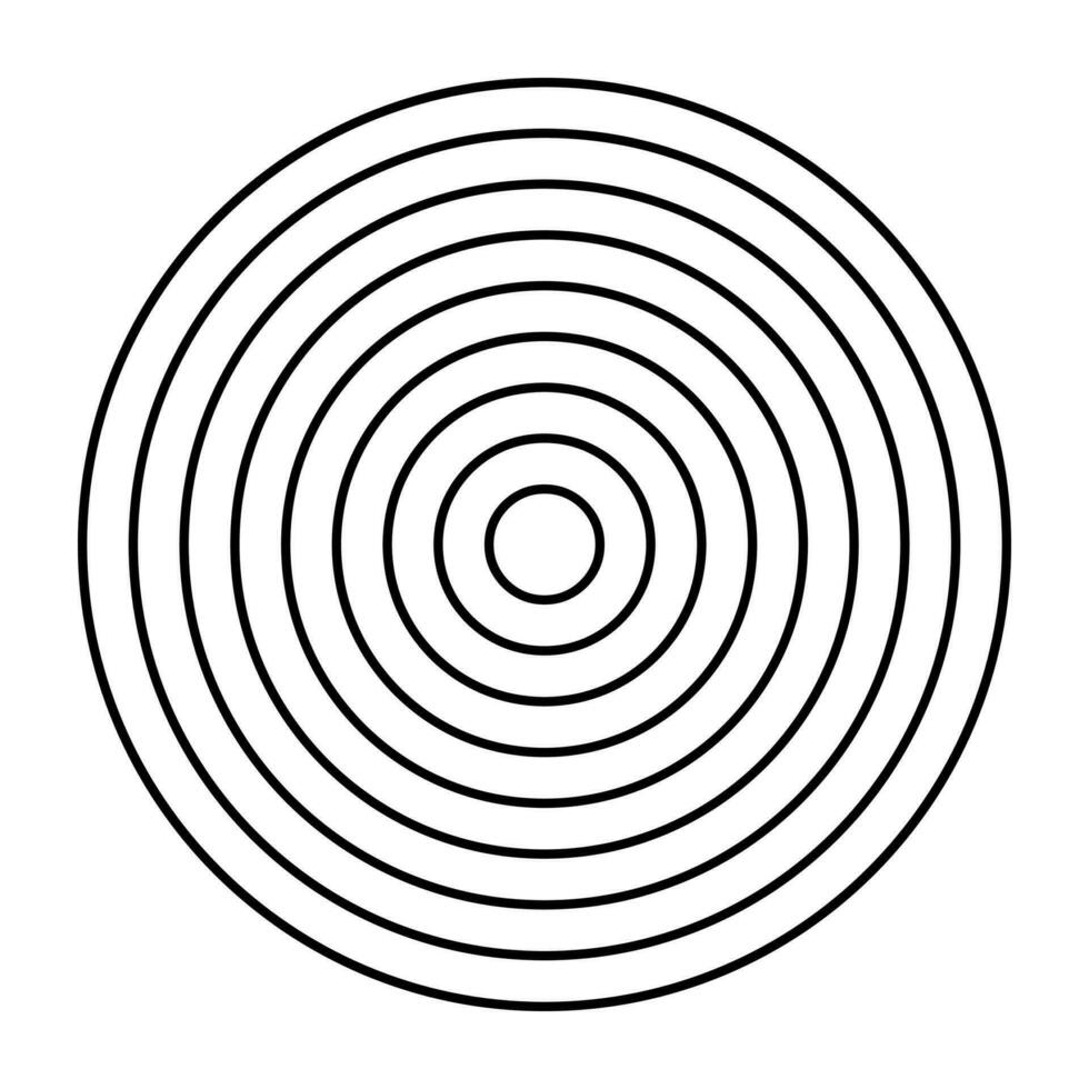 círculo meio-tom abstrato pontilhado círculos volta ícone. vetor