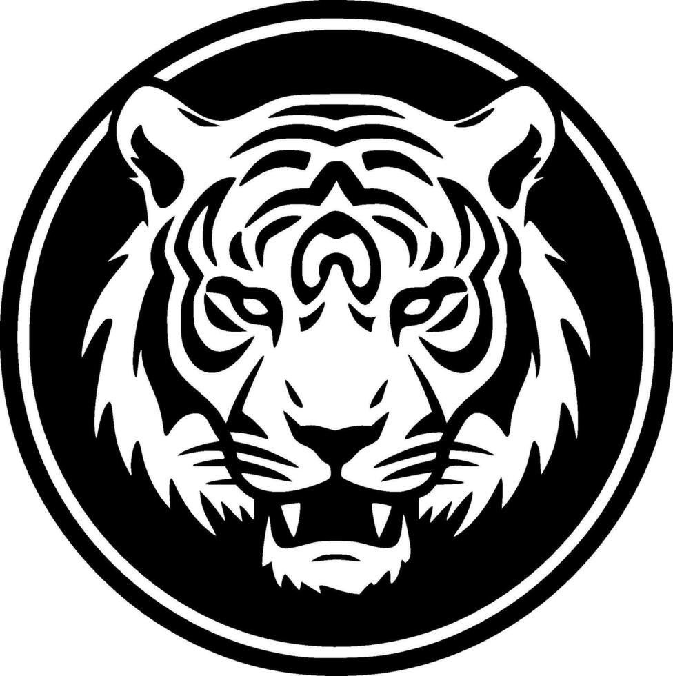 tigre - minimalista e plano logotipo - vetor ilustração