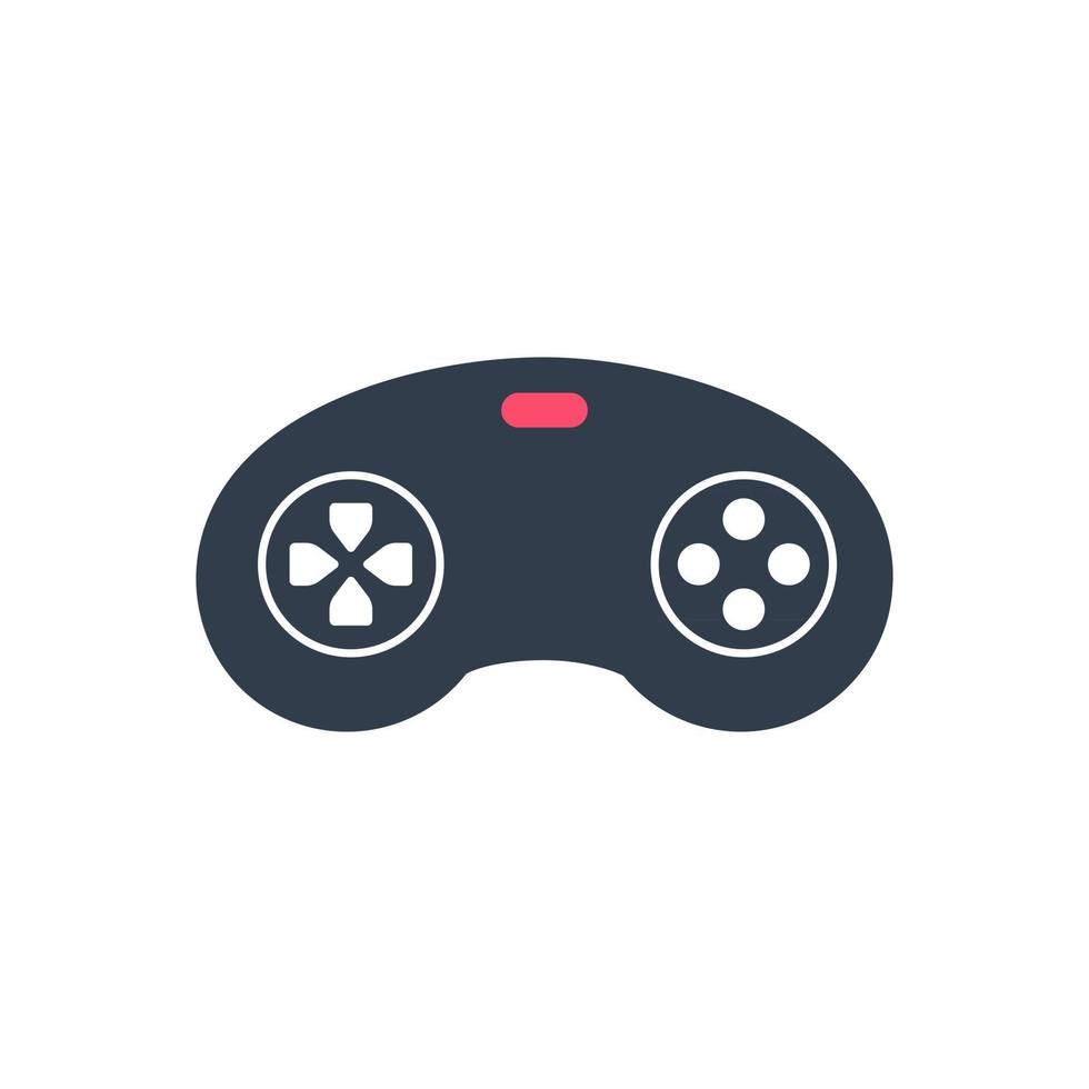 console de videogame. jogo para celular com botões para controles isolados no fundo vetor