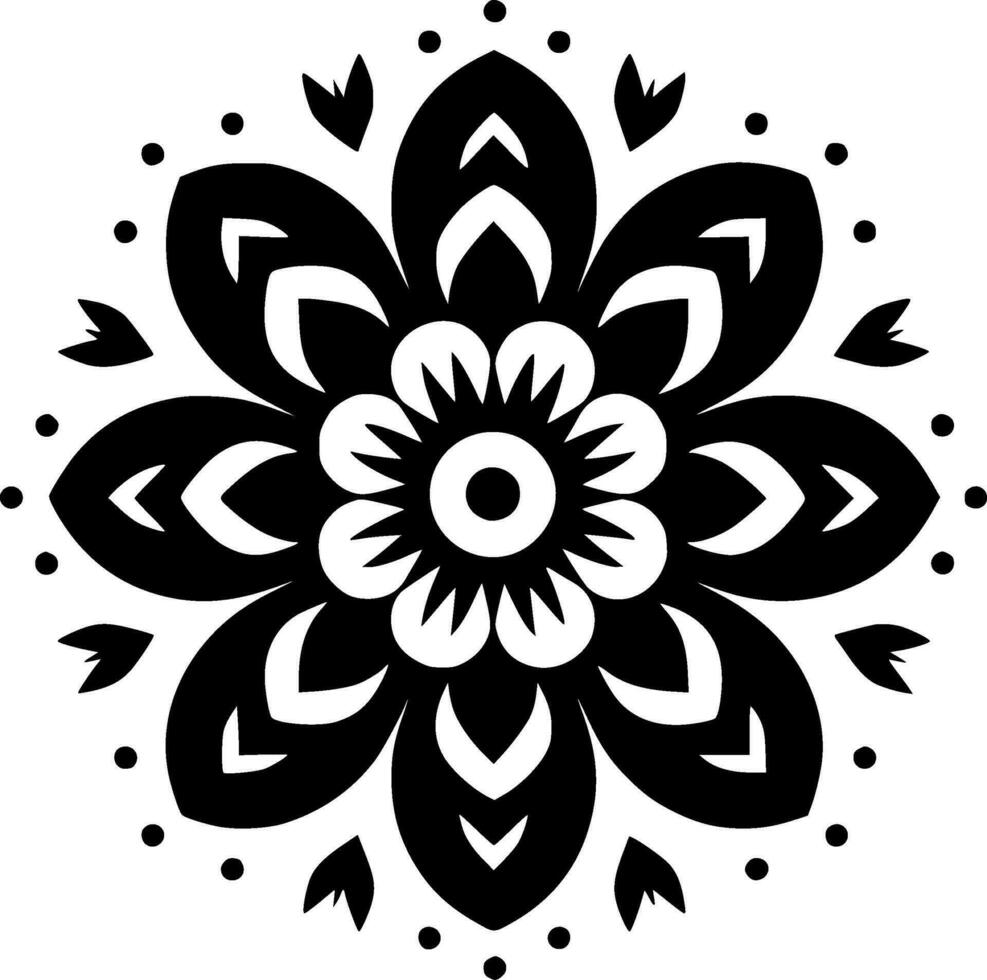 mandala - minimalista e plano logotipo - vetor ilustração