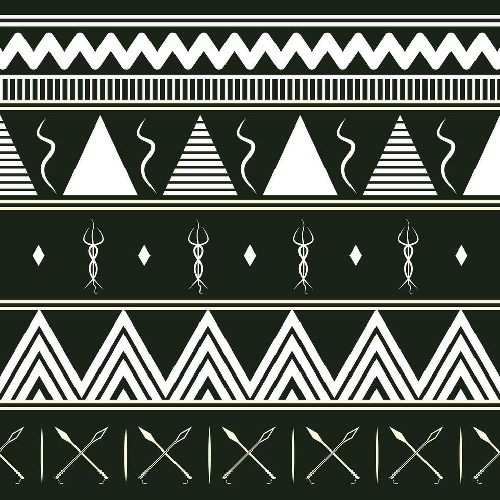 personalizadas fez étnico tribal padronizar Preto fundo vetor