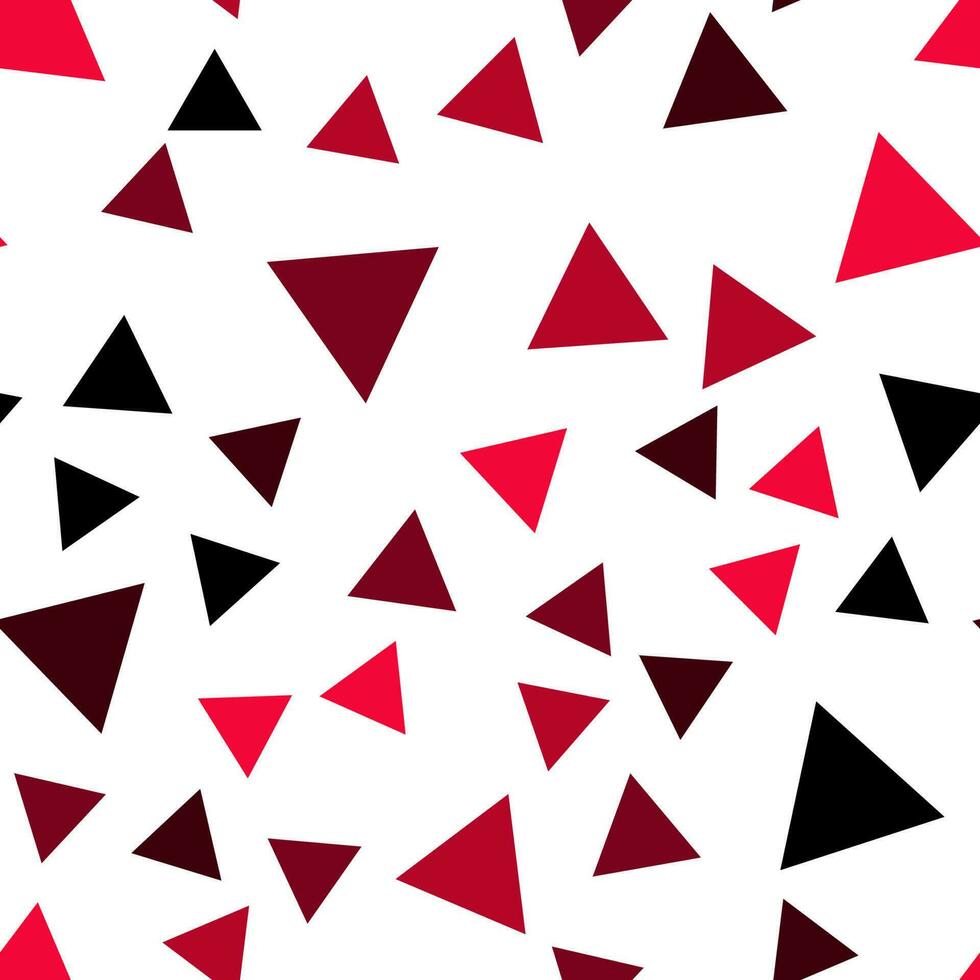 geométrico desatado padronizar do vermelho, Sombrio Castanho e Preto triângulos para têxtil, papel e de outros superfícies vetor