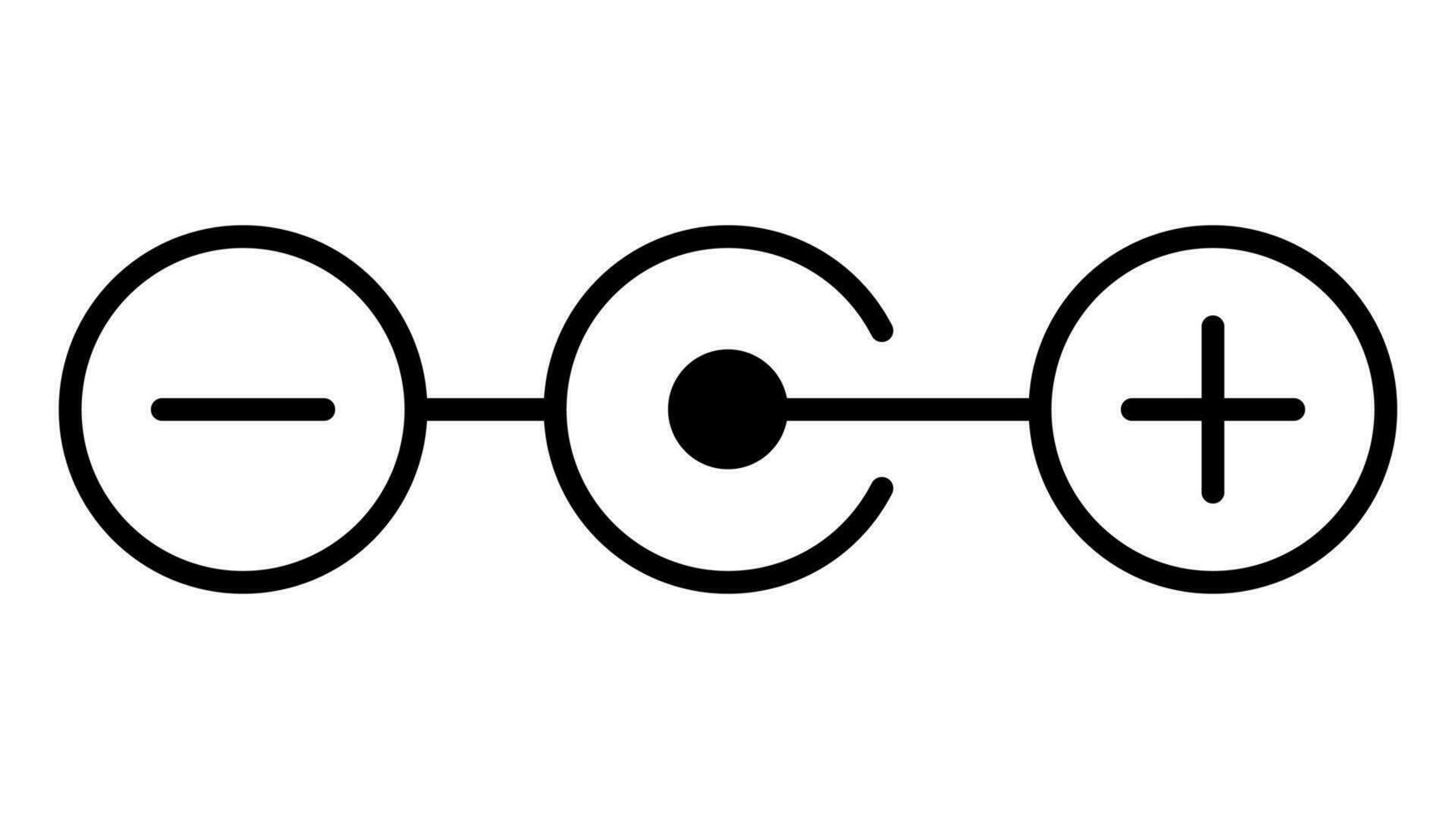 polaridade ícone, 12 volt plugue conexão diagrama, polaridade observância vetor